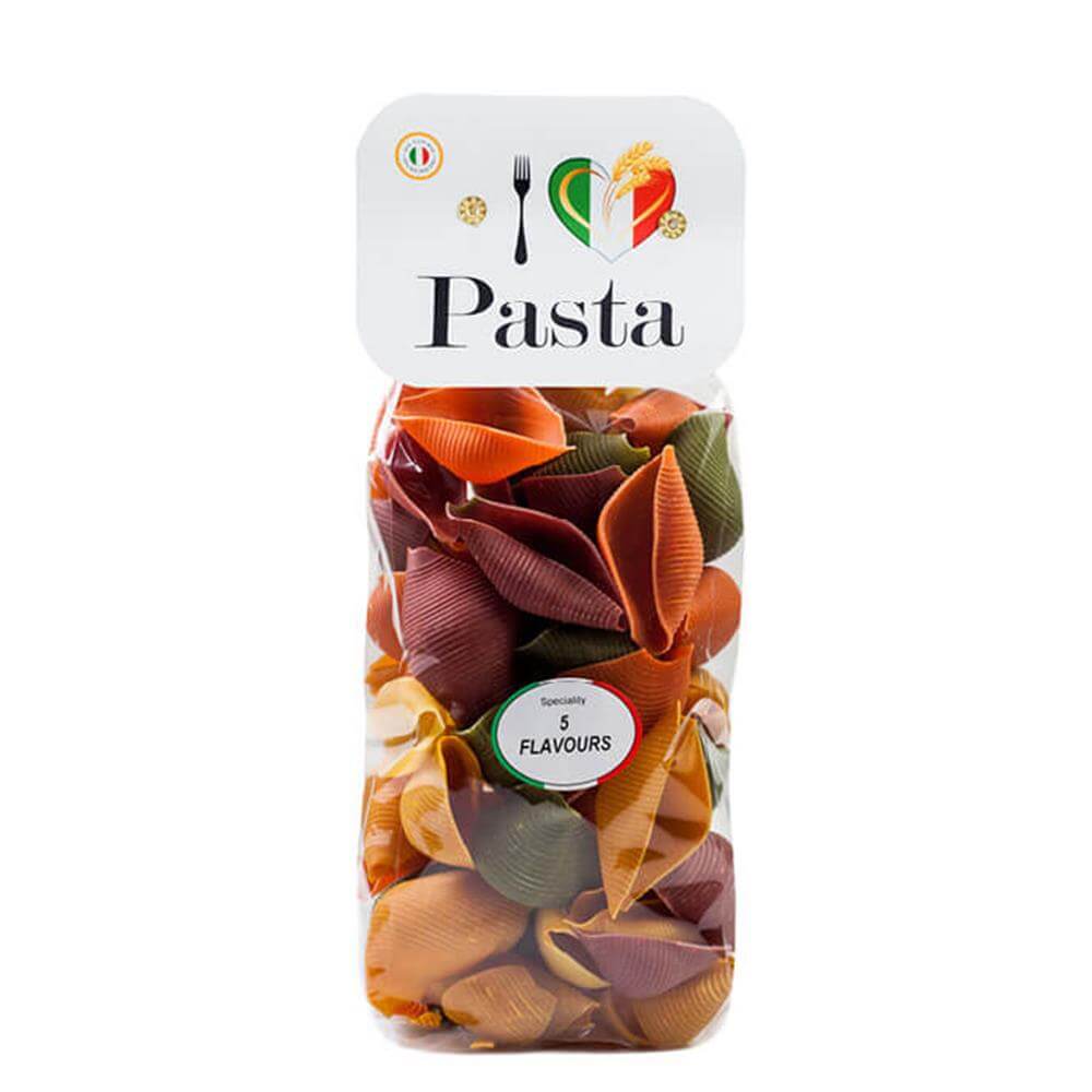 Love Italia 5 Flavours Big Shells Pasta 500g